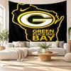 Green Bay Packers Wall Tapestry, Soft Fabric Wall Hanging, Decorative Backdrop For Bedroom Home Wall Art