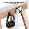Universal Headphone Stand Adhensive Plastic Wall Mount Hanger Under Desk Headset Rack Holder Support For Gaming Earphone Bracket