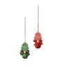 New Christmas decorations Christmas tree creative pendant atmosphere gift car pendant card bell