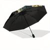 1pc Yin Yang Tree Automatic 3-Fold Umbrella Design, Cute Cartoon Pattern, Portable Outdoor Umbrella, Perfect, Holiday Gift for Disney fans.U100
