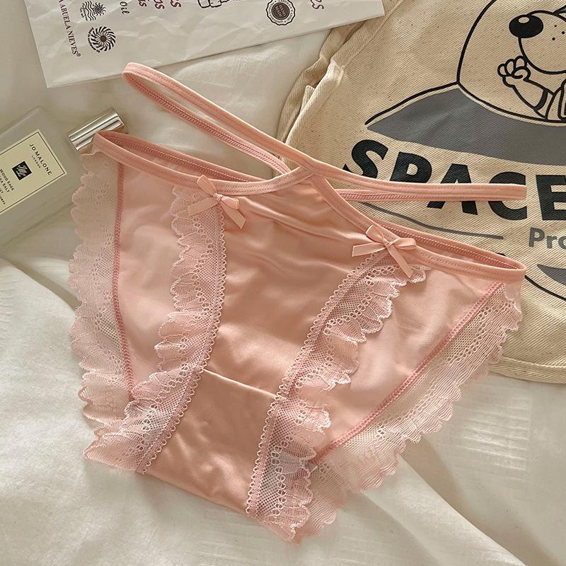 

Женское сексуальное кружевное нижнее белье со средней посадкой, женские и женские роскошные дышащие кружевные трусики, трусики, трусики, нижнее белье S/M розовый