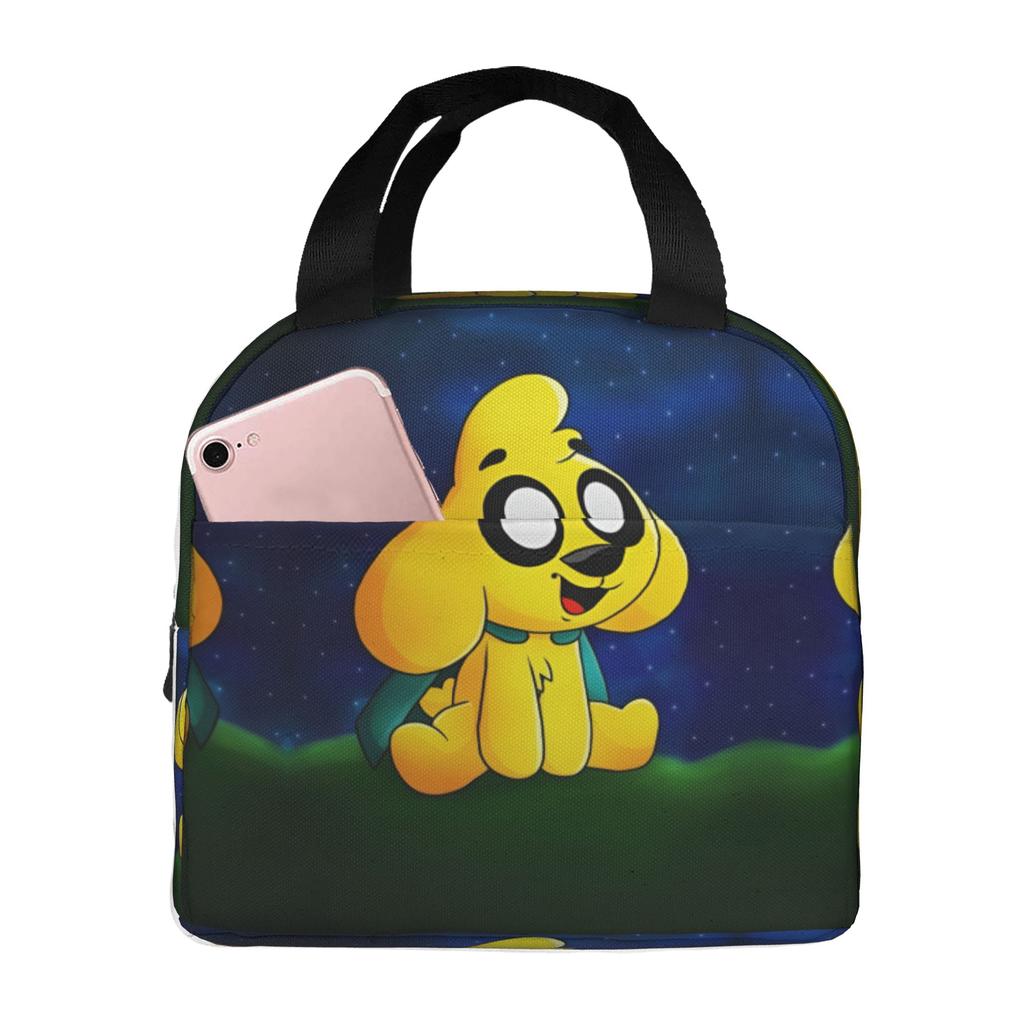 Custom M-Mikecracks Insulated Lunch Bag for Women Men Portable Cute Thermal Cooler Lunch Box School