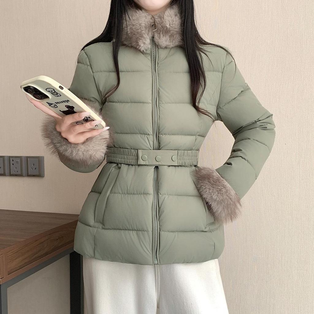 Trendy Korean-Style Black Short Thick Warm Cotton Winter Jacket 2026