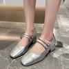 Fashion 2024 Spring and Autumn New Comfortable Outerwear Mary Jane Single Shoe Light Mouth Solid Color Single Shoe for Women’s