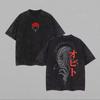 2026 Nuova T-shirt Oversize Naruto Obito Uchiha Estiva Quattro Stagioni Popolare Unisex in Cotone