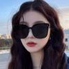 Fashion New Sunglasses Women's High-end Glasses Trendy Men Driving Sunscreen UV Protection Big Face Internet Celebrity Sunglasses