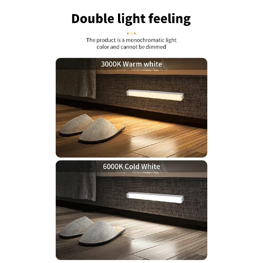 Motion Sensor LED Cabinet Light Rechargeable Versatile Use Portable Cordless Magnetic for Kitchen Bedroom Detector Light