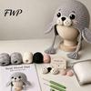 Gift for Craft Lovers Animal Hood Hat Crochet Kit, DIY Earflap Handmade Yarn Crafts Cute Crafting Project Adults Teens, Making Kit
