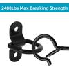 6 PCS D Ring Tie Down Anchor, D Rings Heavy With Duty, 3-Rd Generation Trailer Tie Down Anchors, 2400Lbs Breaking Strength, 1/4" Hooks For Trucks,