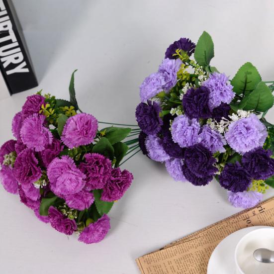 1Pc Easy To Maintain Fake Flower Anti-fall Plastic Photography Props Artificial Plant