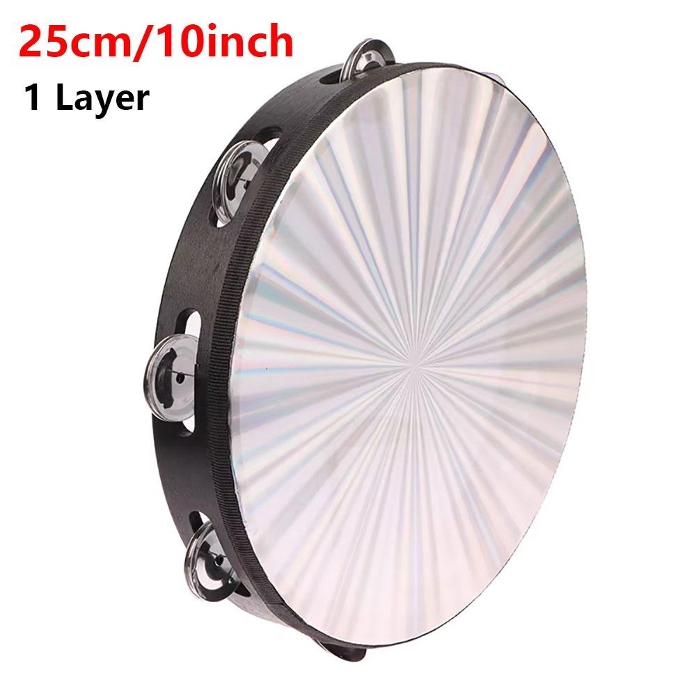 1Pcs Wooden Hand Drum 6/8/10 inch Handbell New Radiant Tambourine Musical Percussion Instrument