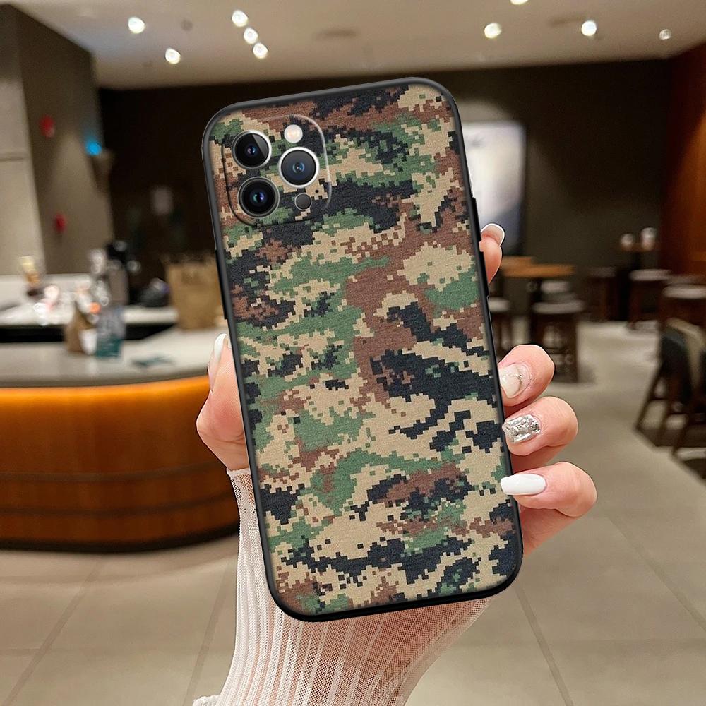 RA7 Camouflage New High-End Shell Phone Case for iPhone SE X XS XR 16E 17 11 Pro Max 8 7 6 6s Plus Air