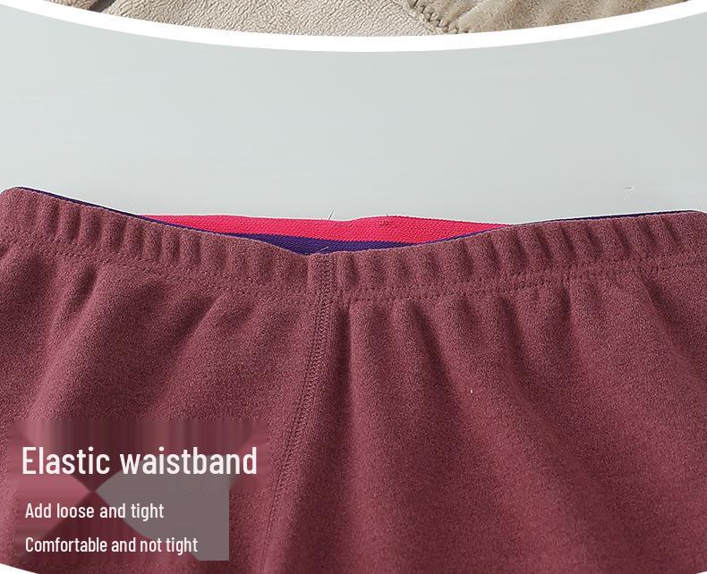 Women's Thermal Underwear Set for Autumn/Winter - Plus Velvet, Thickened for Middle-aged and Elderly Women