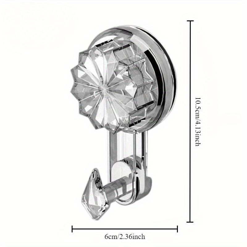 Saughaken, Hochleistungs-Vakuum-Saugknöpfe mit Haken, Abnehmbare Wiederverwendbare Badezimmer-Saughaken für Fliesenwand. Wandhaken