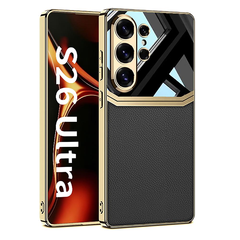 GKK Для Samsung Galaxy S26 Ultra Чехол Электроокрашенный ТПУ ПК ПУ Задняя крышка телефона