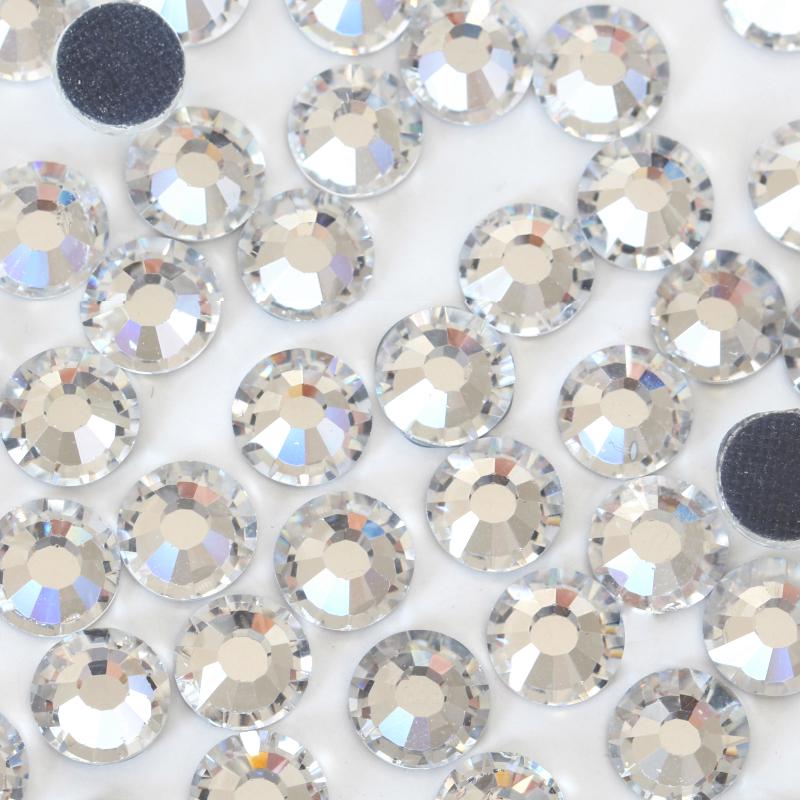 Shiny Clear Acrylic Silver Point back Rhinestone Confetti Table Scatter SS6-SS16