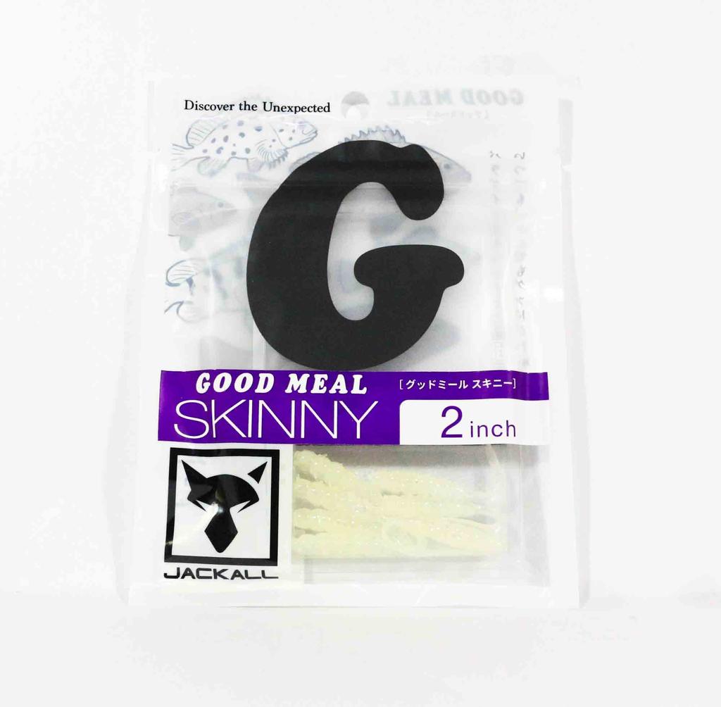 Jackall Soft Lure Good Meal Skinny 2 Inches Goodmeal Goodmeal Glow (8195)