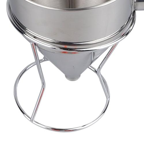 Chakkiri Takoyaki Tool with Stand, Pancake Batter Dispenser, Stainless Steel, for Commercial and Home Use