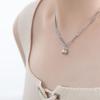 Elegante Titanstahl-Perlenketten-Halskette - Nicht verblassend, Schlichtes High-End-Design für Damen