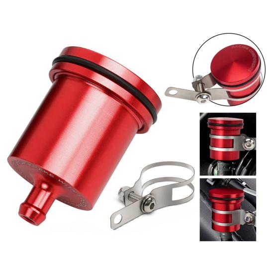 Aluminum Alloy Motorcycle Brake Cylinder Fluid Reservoir 54mm Universal Front Rear Clutch Tank Oil Bottle Cup for Motorbike Brake System Accessories