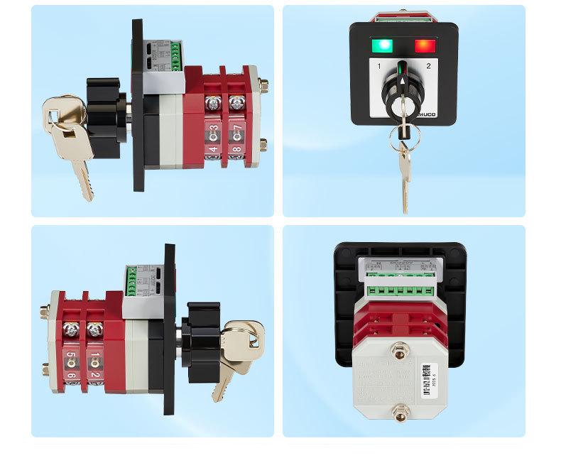 Zhuochao LW12-16/N22.2-72S2 Two-Position Rotary Switch with Indicator Light & Lock