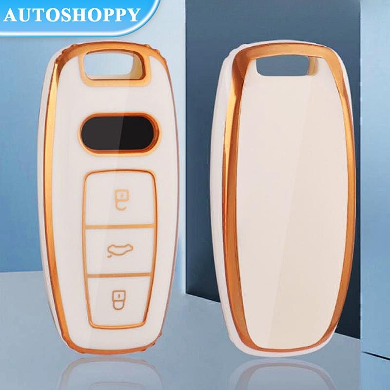 

Водонепроницаемый чехол для дистанционного ключа из ТПУ для A6 A7 A8 E-tron C8 D5 Q7 Q8 2018 2019, защитный держатель, аксессуары для брелоков