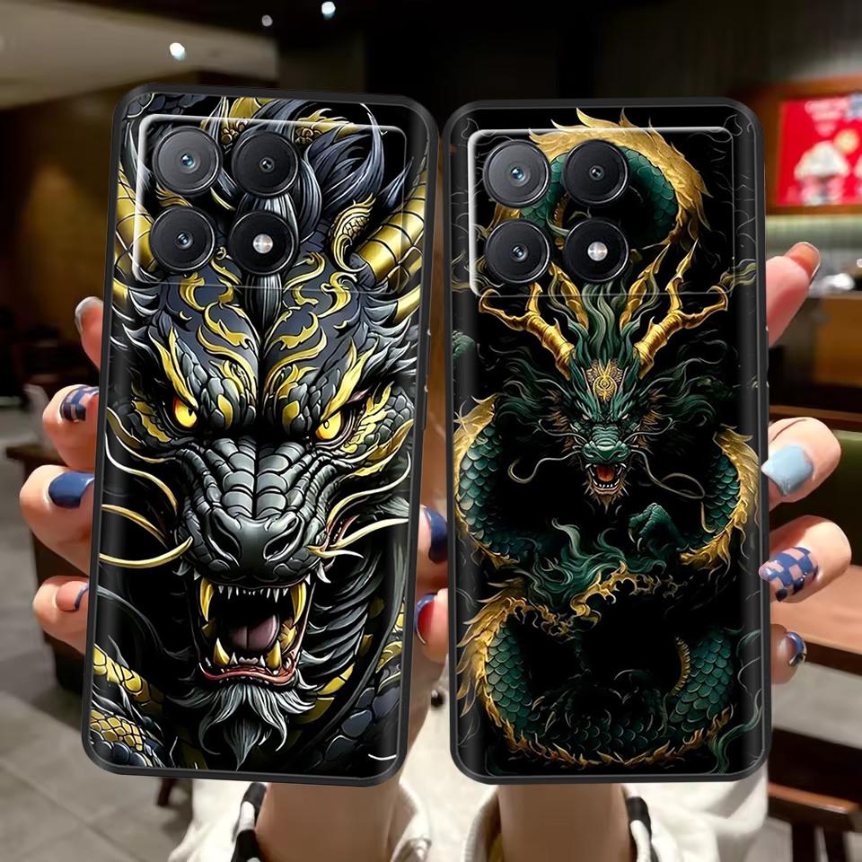 Poco X6 Case Phone Case Lovely Cat Coque Cover For Xiaomi Poco X6 Pro Poco X 6 Pro X6Pro Pocox6 Pro 5G Liquid Silicone Cases
