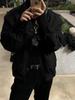Men's Baroque Style Suede Velvet Jacket - Korean & Japanese Spring/Autumn Trendy Style