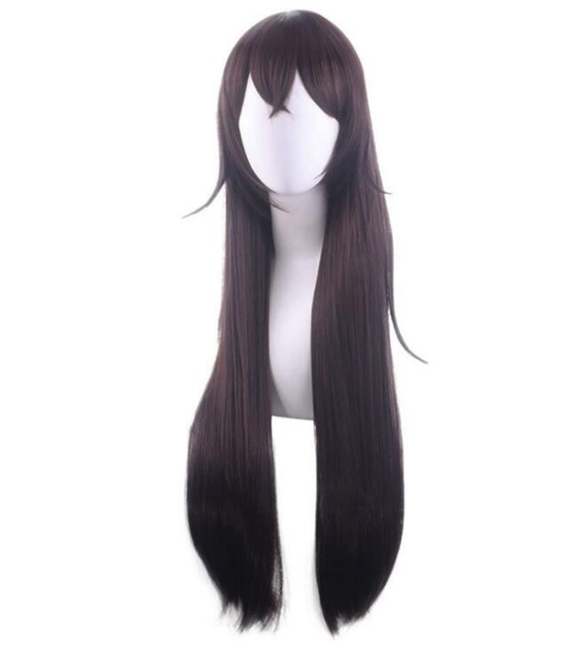 

Аниме 80 см игра Genshin Impact Янтарный темно-коричневый парик Косплей Костюм термостойкие синтетические волосы женские длинные парики One Size коричневый