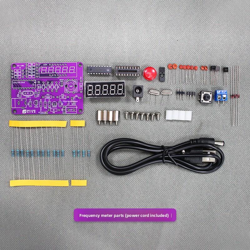 High Precision Digital Frequency Meter Kit, 1Hz-50MHz Crystal Oscillator Tester, DIY Soldering Assembly Circuit