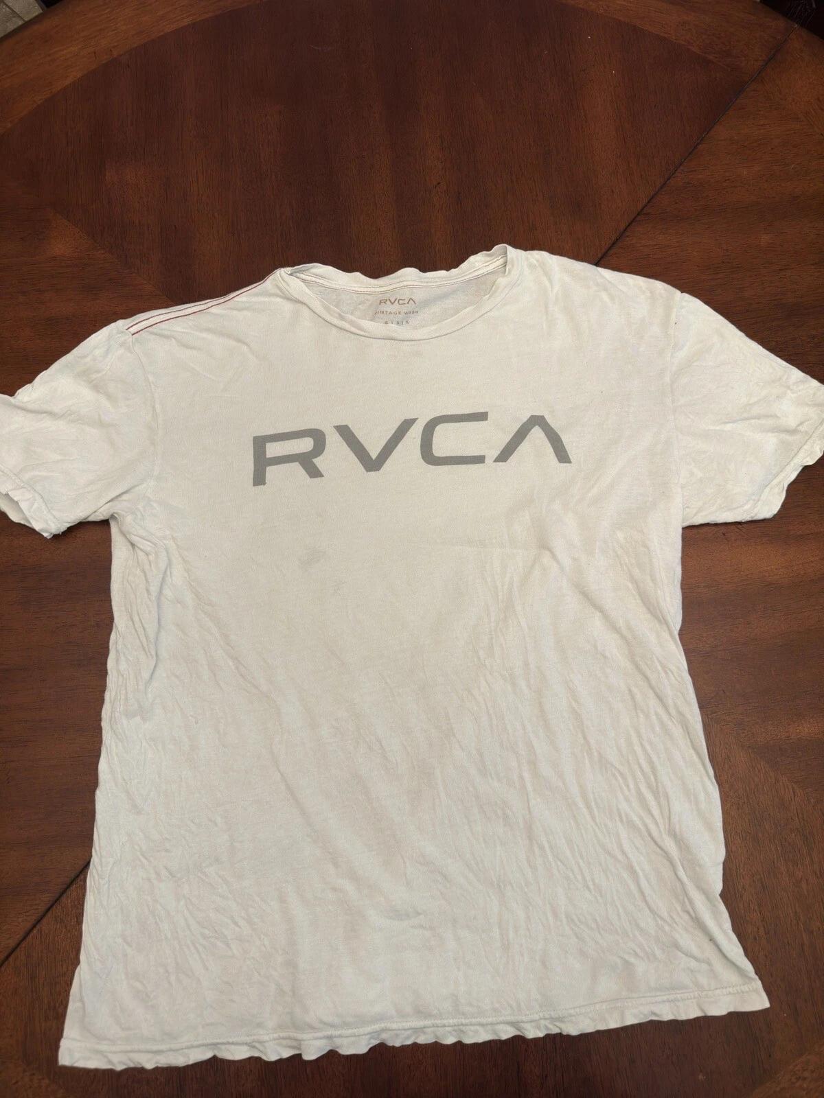 

RVCA T shirt Size S White Surf Skate XL