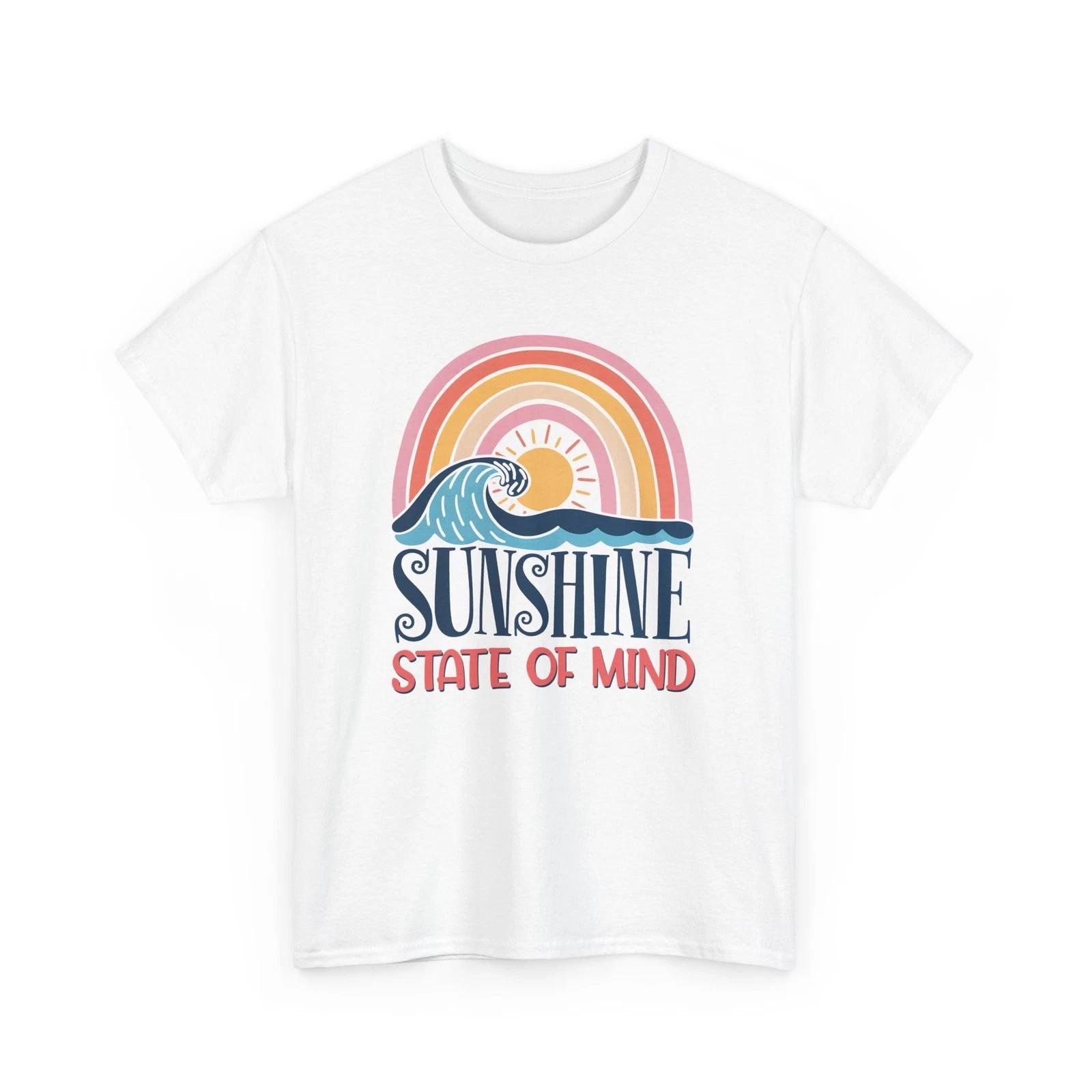 Beach Vibes Shirt | Summer Ocean Waves Tee | Retro Sunshine state of mind Shirt M