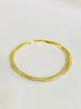 Elegant Möbius Bangle: Starry Sky Twist with Full Diamond Design