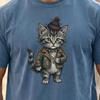 Comfort Colors Punk Kitten Graphic T-shirt, Punk Kitten Comfort Colors, Vintage Punk Cat Shirt, Funny Cat Oversized Shirt