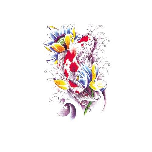Tattoo-Aufkleber Blume Arm Halber Arm Wasserübertragung Wasserdichter Tattoo-Aufkleber Glückverheißende Bedeutung Chinesischer Stil Tattoo