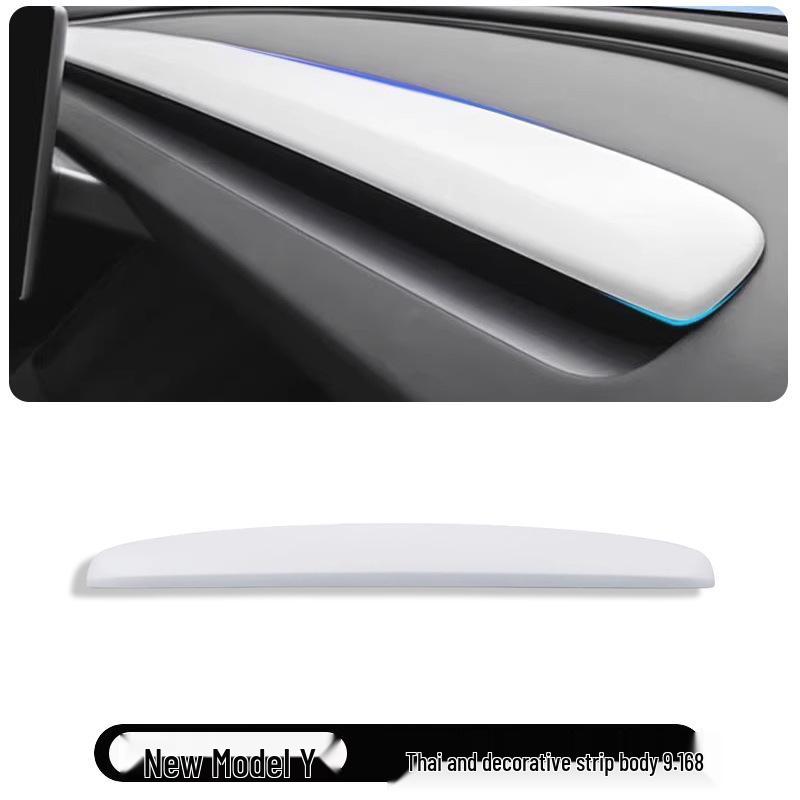 

25th Anniversary Edition Carbon Fiber Dashboard Decorative Strip for Model 3/Y Console.