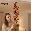 Creative Hobby Gift Halloween Spiral Crochet Hanging Ornament DIY Kit, Pumpkin Ghost Bat Family Crafting Supplies Black Cat Complete Craft,