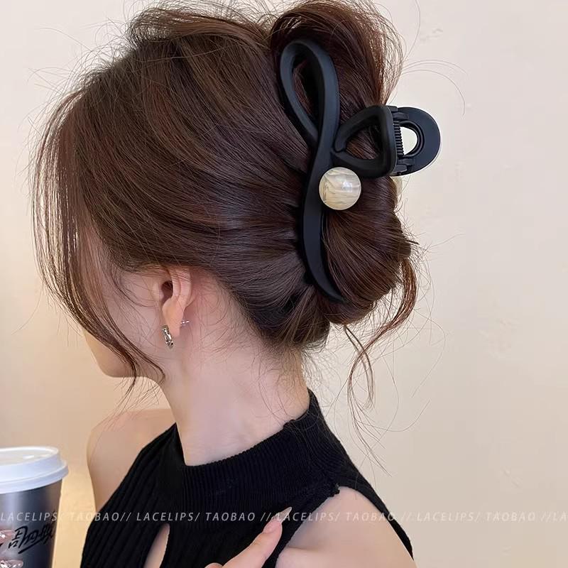 Premium Myriad Brown Large Shark Hair Clip for Women – Elegant 2025 Summer Back-of-Head Hair Accessory