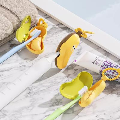 Niedliche Bananen-Reisezahnbürsten-Aufbewahrungsbox Kompakte Zahnbürstenaufbewahrung für Reisetaschen Für das Badezimmer