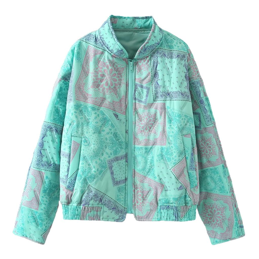 European and American popular early autumn new women's clothing European and American Internet celebrities French short thin cotton jacket