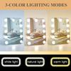 Actress Mirror, Tabletop Mirror, Hollywood Mirror, with 11 LED Bulbs, Three Color Lighting Modes, and Brightness Adjustment