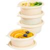 Eco-Friendly Corn Starch Disposable Meal Prep Containers with Lids