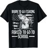 Born To Go Fishing Bass Fish Fisherman Boy Kid Funny Fishing Gift Unisex T-Shirt