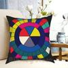 Factory Records Colour Wheel Pillow Case Printed Home Soft DIY Pillow Cover Factory Records New Order Joy Division James