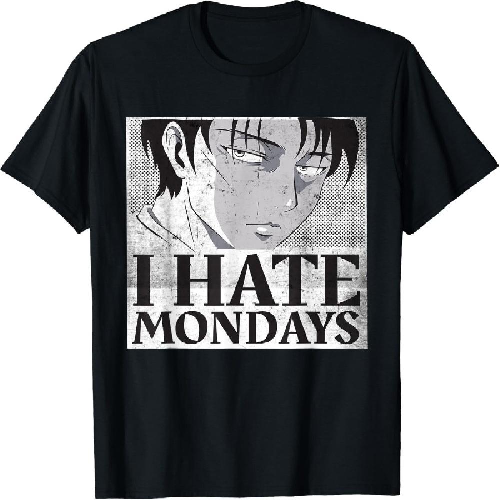 Anime. I hate mondays. T-Shirt XXXXXL чёрный