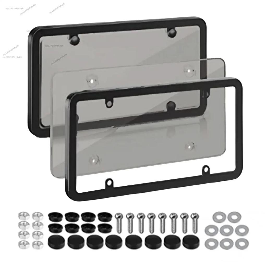American car license plate frame, universal license plate holder, license plate bracket, screw, car modification parts