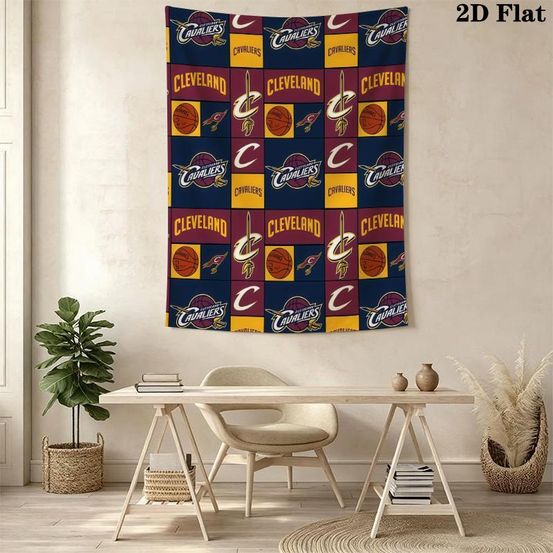 Cleveland Cavaliers Basketball Fabric Threepiece Set 1 Duvet Cover 2 Pillowcase Without Core Christmas Birthday Gift