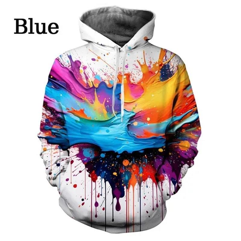 

Цветные смешанные чернила Blob-Colou 3D Print Hoodies Men Women Oversize Hoodie Pullovers Hooded Sweatshirt Sports Suits Coat Kids Clothing 6XL