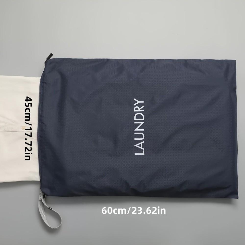 Waterproof Travel Clothes Storage Bag Solid Color Laundry Storage Bag Portable Clothes Bag Travel