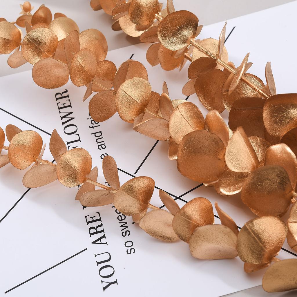 Christmas Gold Artificial Fake Flowers 40cm Wholesale
